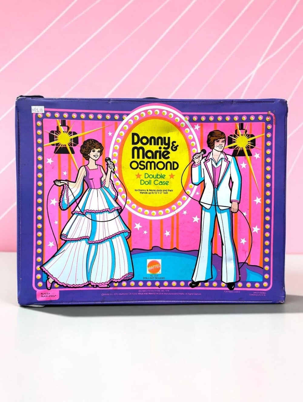 Vintage 1978 Donny Osmond & Marie Osmond Double Doll Case w/ Dolls